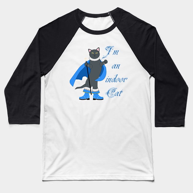 I'm an indoor cat Baseball T-Shirt by trainedspade